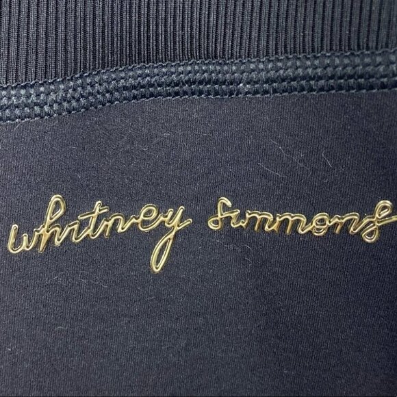 Whitney Simmons Gymshark Ribbed High Waist Leggings Black Size XS Yoga‎ Fitness - Picture 4 of 12